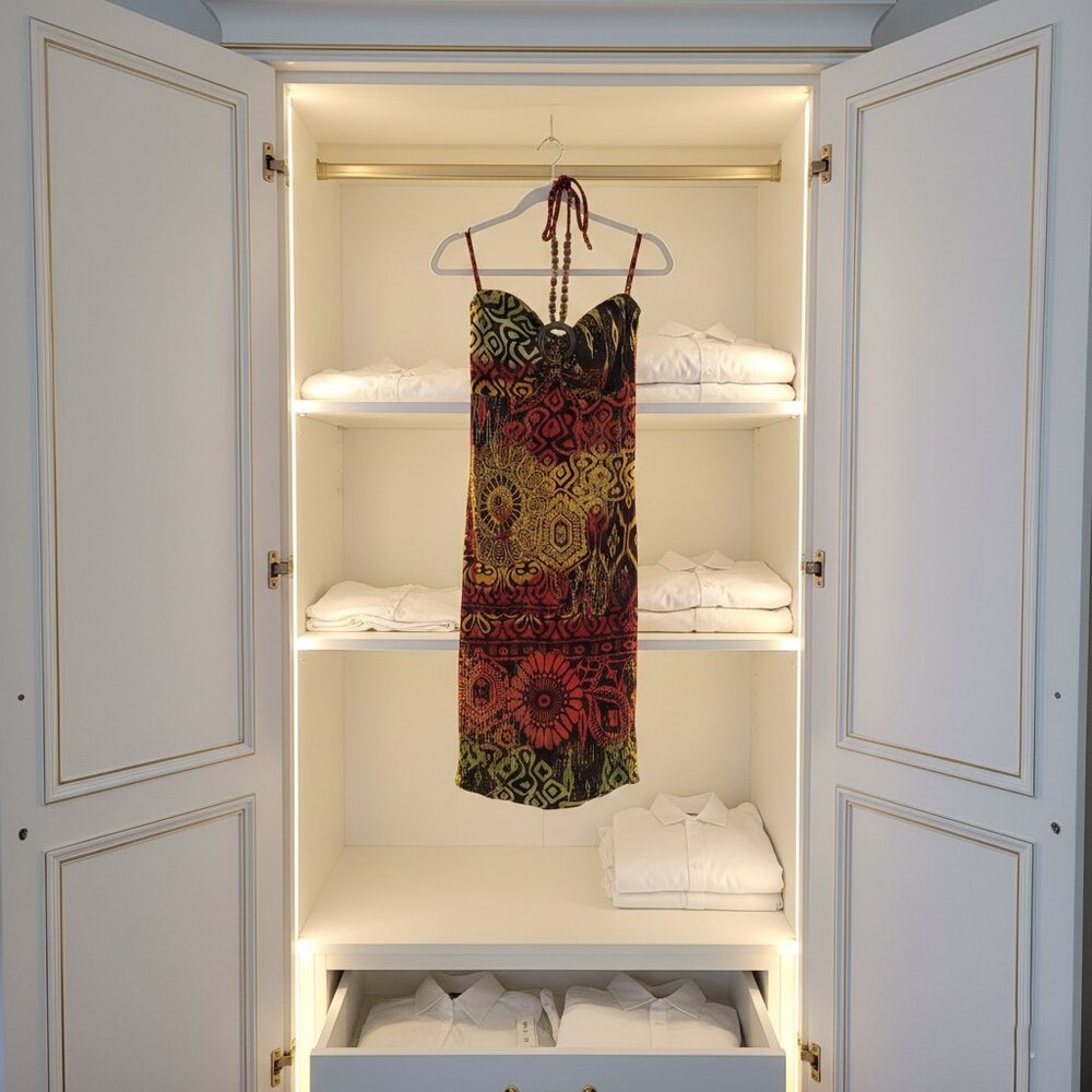 Multicolor Tropical Vacation Dress